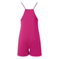 thumbnail image 2 of Women Rompers Jumpsuits Polyester Spandex Shorts Overalls With Pockets Loose Comfy Summer Casual Wear, 2 of 7