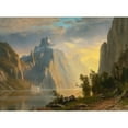 thumbnail image 3 of Bierstadt, Albert 18x14 Black Modern Framed Museum Art Print Titled - Lake in the Sierra Nevada, 3 of 5
