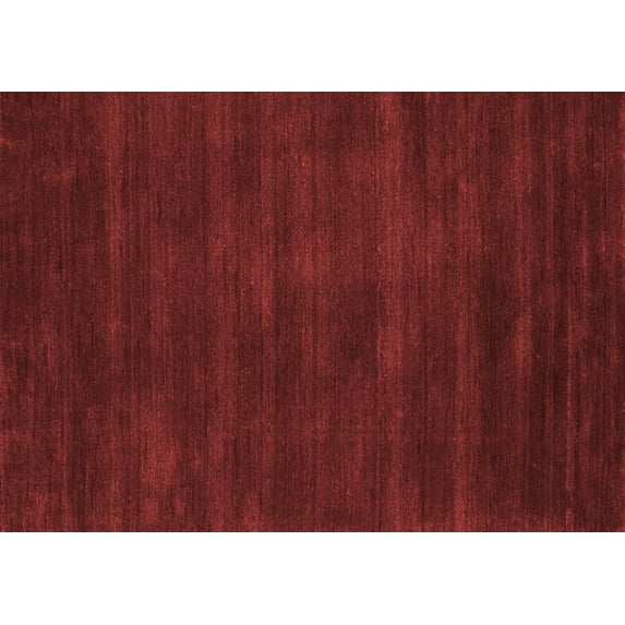 Ahgly Company Indoor Rectangle Abstract Red Contemporary Area Rugs, 5' x 8'