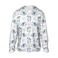 thumbnail image 2 of Uemuo Cute Shark Pattern Women's Full Zip UPF 50+ Sun Protection Hoodie Jacket Long Sleeve Sun Shirt Hiking Outdoor Performance with Pockets-3X-Large, 2 of 9