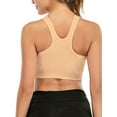 thumbnail image 6 of DODOING Sports Bra Women Front Color Zipper Sports Bra Wireless Post-op Bra Active Yoga Sports Bra Tank Top Bra, 6 of 8