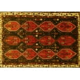 thumbnail image 1 of Ahgly Company Indoor Rectangle Persian Yellow Traditional Area Rugs, 2' x 4', 1 of 4