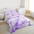 thumbnail image 3 of Castle Fairy Bling Love Heart Twin Comforter Sets,Romantic Valentine's Day Bedding Set, 3 of 8