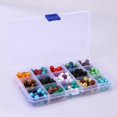 thumbnail image 2 of 410 piezas de piedras de roca de lava de cuentas de Chakra coloridas con caja para joyería DIY Likrtyny Piezas de repuesto para herramientas, 2 of 5