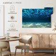 thumbnail image 5 of Elephant Stock Underwater Sunlight Wall Art - Horizontal Canvas Wall Art - Living Room Wall Decor - Nautical Canvas - Teal And Blue Decor - 48" x 32", 5 of 8