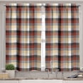 thumbnail image 2 of Ambesonne Plaid Valance & Curtain, Colorful Quilt Motif Abstract, 55"x45", Multicolor, 2 of 6