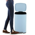 thumbnail image 3 of happimess Curtis 8-Gallon Step-Open Trash Can, Tide Pool Blue, HPM1011G, 3 of 10