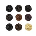 thumbnail image 3 of Extensión de moño de cabello humano, pieza de cabello de moño desordenado, coleteros de cabello rizado, extensiones de cola de caballo de moño para mujeres y niñas, postizo de donut Updo Bot, 3 of 5
