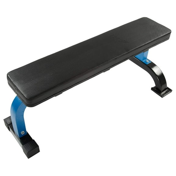 Flat Weight Utility Heavy Duty for Multi-Purpose Weight Training and AB Exercises-1,000 lbs Capacity Blue Black