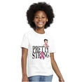 thumbnail image 3 of Breast Cancer Betty Pretty Strong Girls Kids T Shirt Tees Teen Brisco Brands XS, 3 of 5