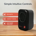 thumbnail image 6 of Lasko 6" 200W MyHeat Personal Tabletop Space Heater with Simple Controls, Black, 100, 6 of 9