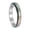 Rainbow, variant on Men's and Women's Stainless Steel 4MM Simple Relieves Anxiety Decompression Rotatable Ring Rainbow Size 10