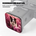thumbnail image 3 of Hitch Cover Fits For 2-Inch Hitch,Border Collie Dog Standing In The Middle Of Purple Flowersrubber Trailer Hitch Cover Tube Plug Insert,Car Exterior Accessories, Receiver Tube Hitch Plug, 3 of 6