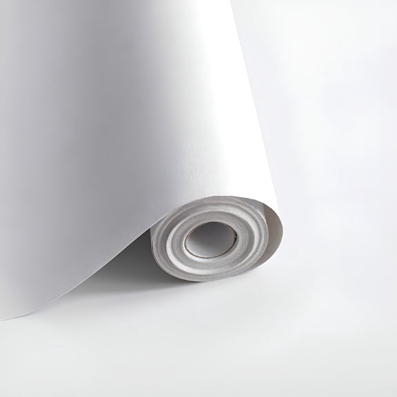 DERONA White Peel and Stick Self-Adhesive Waterproof Wallpaper