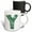 Multicolor, variant on 3drose, Cute Green Four Leaf Clover Curly Cue Monogram Initial Y, 11oz Two-tone Yellow Mug