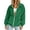 #02 Green, variant on Women's Ribbed Zip-Up Bomber Jacket, Casual Athletic Outerwear, Long Sleeve Sporty Coat for Casual Athleisure Work, Navy XL
