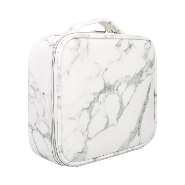 Estuche de maquilje de viaje Estuche de maquilje Estuche de herramientas cosméticas portátil con cremallera , de llevar Mármol Sunnimix Bolso de peluquería