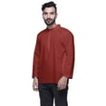 thumbnail image 5 of Atasi Mens Kurta Shirt Solid Mandarin Collar Kurta For Boys Short Kurta, 5 of 6