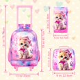 thumbnail image 3 of Mochila con Ruedas AGSDON 3 PIEZAS para Niñas con Diseño de Gato y Lonchera, 3 of 6