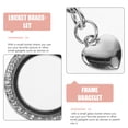 thumbnail image 2 of EeaseCA Crystal Living Memory Locket Bracelet Jewelry for Floating Charms Gift (White K), 2 of 8