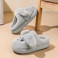 thumbnail image 4 of Talla EUR28-40 Zapatos casuales para el hogar para hombres y mujeres Lindas zapatillas de algodón cálidas y antideslizantes para padres e hijos, 4 of 5