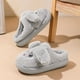 thumbnail image 4 of Talla EUR28-40 Zapatos casuales para el hogar para hombres y mujeres Lindas zapatillas de algodón cálidas y antideslizantes para padres e hijos, 4 of 5
