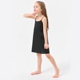thumbnail image 5 of JAJAHO Girls Summer Silk Satin Dress Spaghetti Strap Scoop Neck Mini Dress Relaxation Home Clothes For Kids 5-14 Years Lightweight Stylish Dresses, 5 of 5