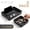 Black:2pcs, variant on Ihvewuo 2pack Leather Valet Tray Organizer for Men Catch All Tray for Nightstand Dresser Entryway Table Key Wallet Watch Coin Change Phone Dresser Jewelry Bedside Desktop Dark Brown