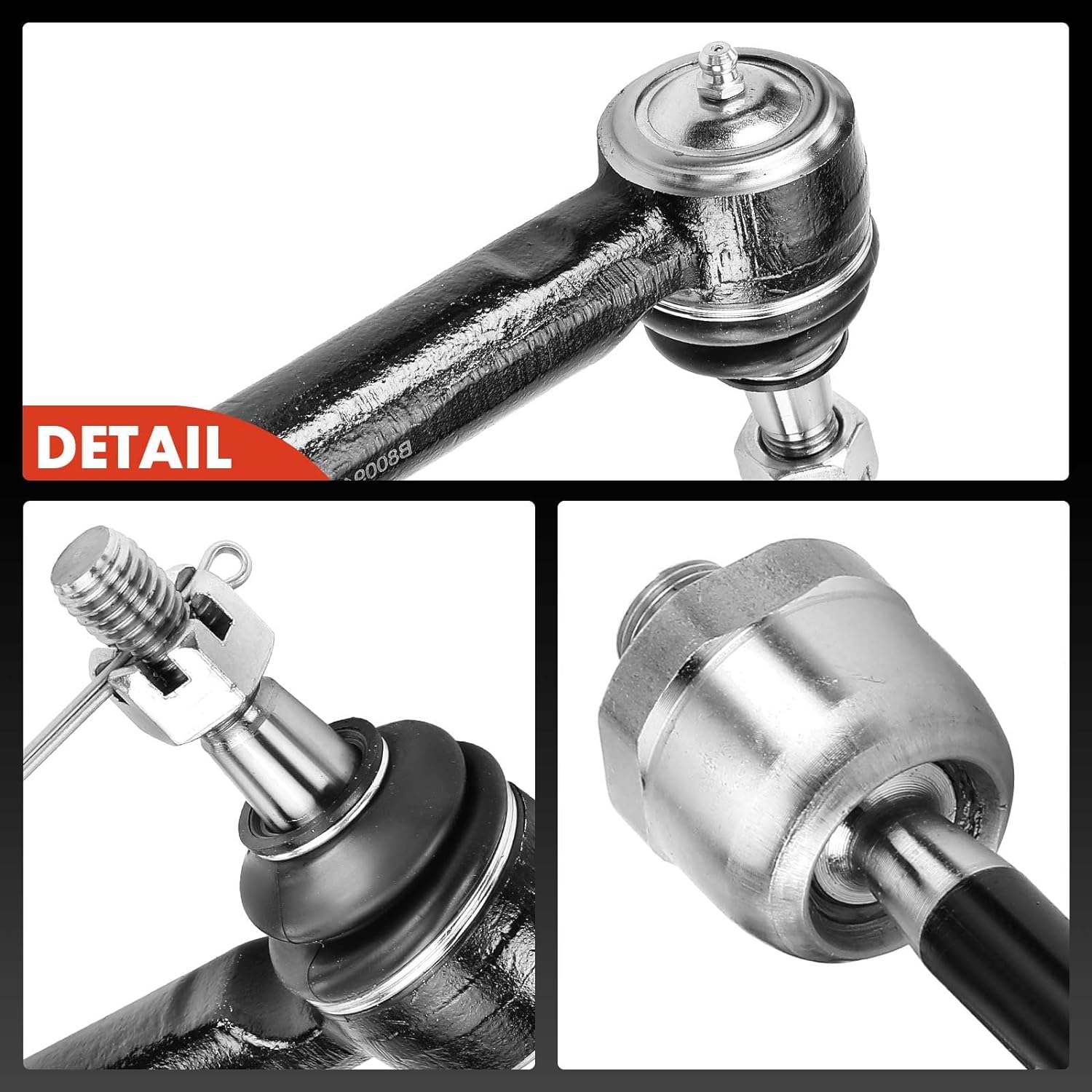 4pc Front Inner & Outer Tie Rod Ends Set – Fits Escalade, Silverado, Sierra, Tahoe, Yukon, Suburban – Left & Right – 5-Year Warranty