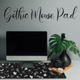 thumbnail image 5 of Goth Mouse Pad XL, Gothic Extended Large Gaming Mouse Pad, Black White Spider Bat Mouse Pad Mousepad, Long Big Mouse Mat, Spooky Halloween Witch Goth Desk Accessories Stuff Decor, 31.5 X 11.8 Inch, 5 of 5