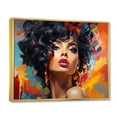 thumbnail image 2 of Designart "African American Woman Pop Art" People Floater Framed Wall Art Living Room, 2 of 7