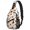 Halloween Pumpkin Bat Star Pattern, variant on Halloween Simple White Ghost Silhouette Sling Backpack, Unisex Cycling Crossbody Bag with Side Mesh Pockets, Adjustable Ambidextrous Strap Gift Ideas for Holiday Birthday Gifts