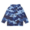 thumbnail image 6 of SGFCWSX Girls Oversized Hoodies Kids Fleece Zip Up Sweatshirts Loose Camouflage Sweatshirt Jacket Blue Size 8 Years, 6 of 8