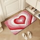 thumbnail image 2 of Corazón Decoraciones para el Hogar Corazón Impresión en Forma de Alfombra 40x60cm Faux Cachemire Poliéster Antideslizante Corazón en Forma de Alfombra para la Entrada Al Lado de la Cama, 2 of 6