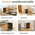 thumbnail image 5 of Portable Space Heater Small Space Heaters for Indoor Use,900W Mini Heater for Office Desk Small Heater Fan with Overheat Protection Room Heater Desk Heater with Dumping Shutdown, 5 of 13