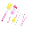 thumbnail image 1 of Baby Bottle Brush 7Pcs/set Sponge Cleaning Tools Straw Brush Nipple Brush for Feeding Bottle Cup, 1 of 2