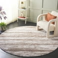 thumbnail image 2 of SAFAVIEH Penelope Eleanor Abstract Shag Area Rug, Taupe/Ivory, 6'7" x 6'7" Round, 2 of 10