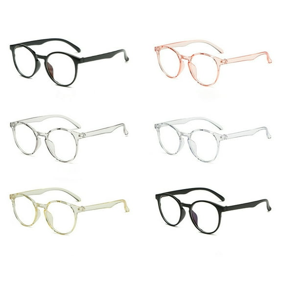 Cheers.US Women Men Unisex Retro Blue Light Blocking Glasses Flat Lightweight Anti Fatigue Decorative Eyeglasses