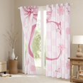 thumbnail image 3 of Erosebridal Kawaii Bowtie Ribbon Curtains Pack of 2 (42x84 Each),Letter C Monogrammed Curtains Blackout For Girls Kids, 3 of 7
