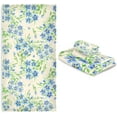 thumbnail image 7 of SKYSONIC 3 Pack Towel Floral Pattern Cotton Bath Towel Set (1 Bath Towel, 1 Hand Towel, 1 Washcloth) for Bathroom, Super Soft and Quick Dry Towels, 7 of 7