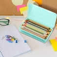 thumbnail image 4 of KOYPTL Plastic Pencil Case Large Capacity Pencil Boxes Clear Crayon Box Marker Pen Organizer with Snap-tight Lid Stackable Storage Container Office Shool Supplies for Student Teen Adults, 4 of 5