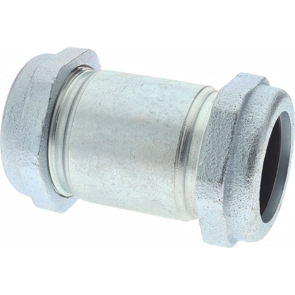1-1/2" Pipe, Galvanized Compression Pipe Coupling