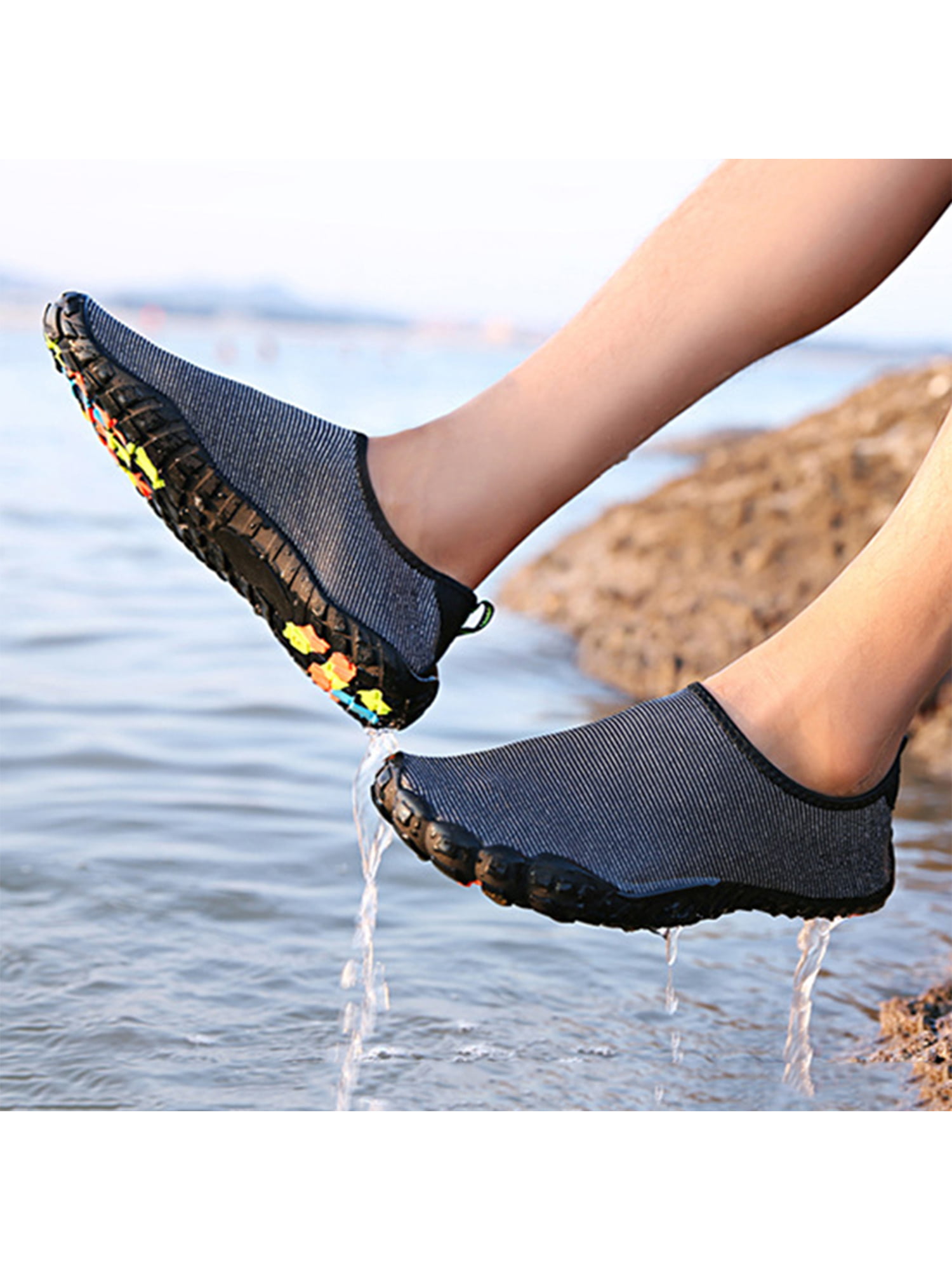 Mens Aqua Swimming Beach Shoes Wet Water Pool Surf Sea Socks Mesh Quick Dry Size 