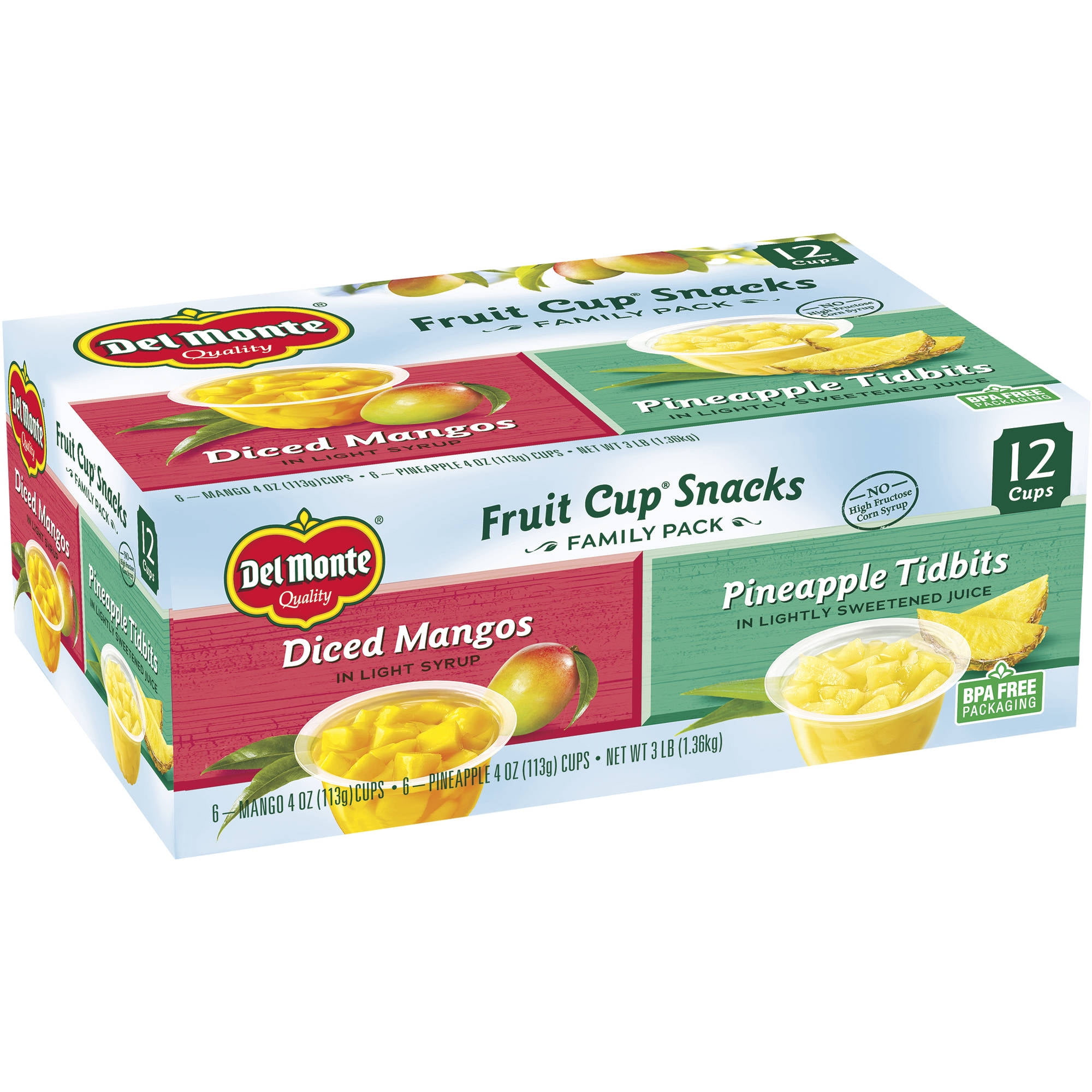 Del Monte Fruit Naturals Red Grapefruit in Extra Light Syrup 7 oz. Cup