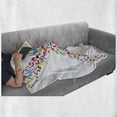 thumbnail image 6 of Letter X Soft Flannel Fleece Throw Blanket, Vibrant Colored Musical Signs and on Capital X Lively ABC Design, Cozy Plush for Indoor and Outdoor Use, 70" x 90", Multicolor, by Ambesonne, 6 of 6