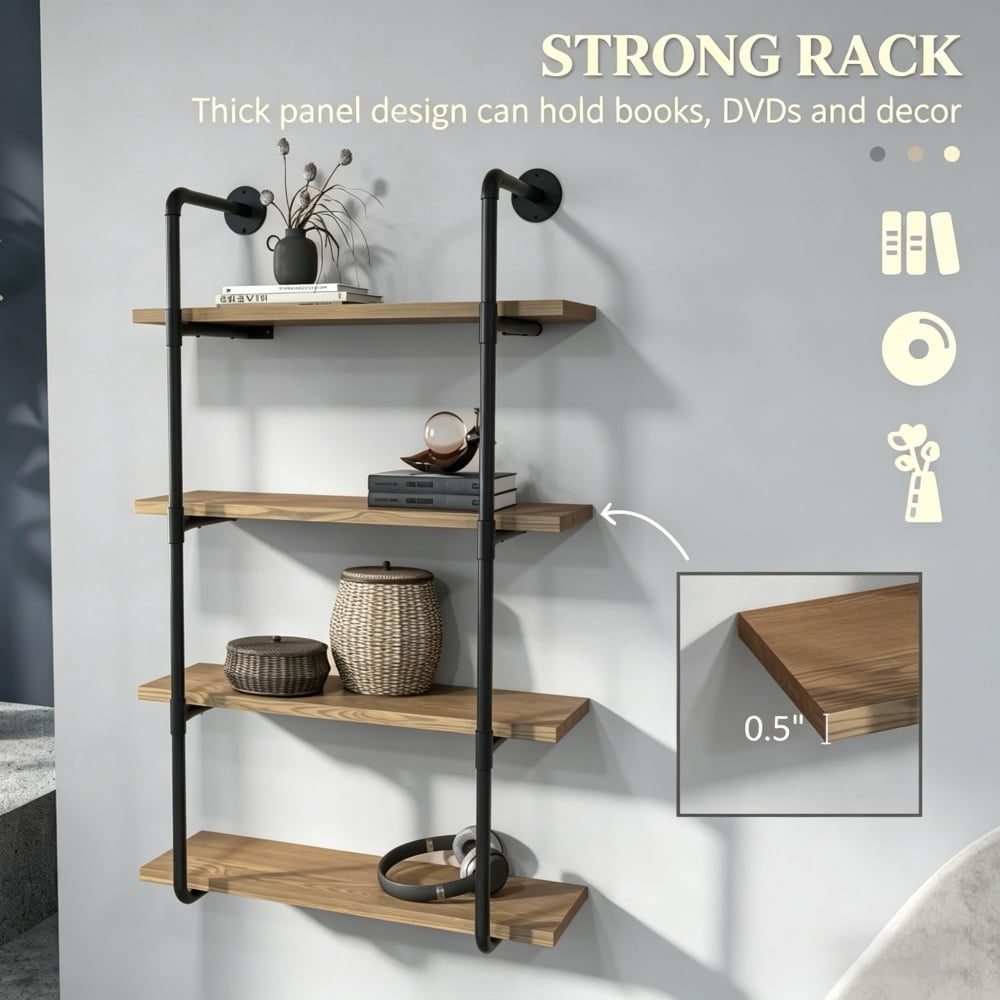 Wall Mounted Bookshelf