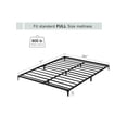 thumbnail image 3 of 6-pulgada tamaño individual/tamaño completo/queen size blanca/negra metal low marco de cama-heavy duty mattress foundation no box spring required easy to assemble con strong bearing capacity, 3 of 8