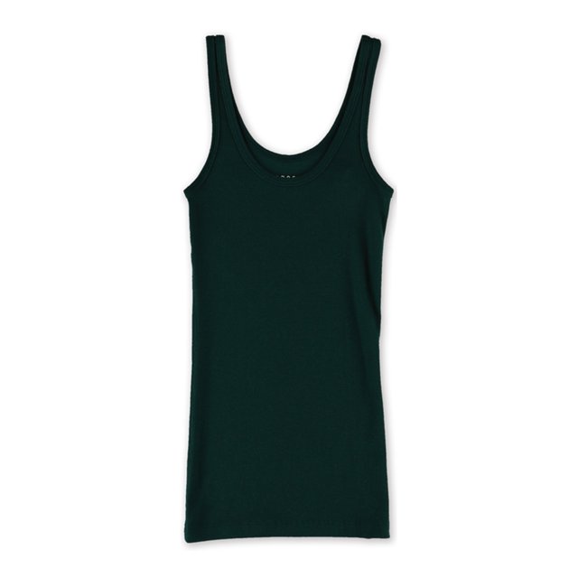 Camiseta sin mangas acanalada Aeropostale para mujer verde grande