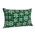 thumbnail image 2 of Kll Christmas Pattern At Buffalo Plaid Pillow Covers Envelope Closure,Super Soft And Cozy Fuzzy Fleece Pillow Case Cover 16"X24", 2 of 9