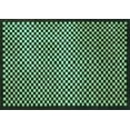 thumbnail image 1 of Ahgly Company Machine Washable Indoor Rectangle Checkered Turquoise Blue Modern Area Rugs, 3' x 5', 1 of 4